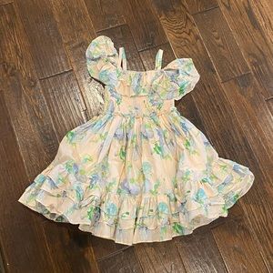 Janie & Jack girls floral ruffle dress.  Size 5.  Never worn.